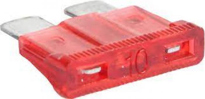 Fusivel lamina encaixe 10 a vermelho - Código 1798-1-1