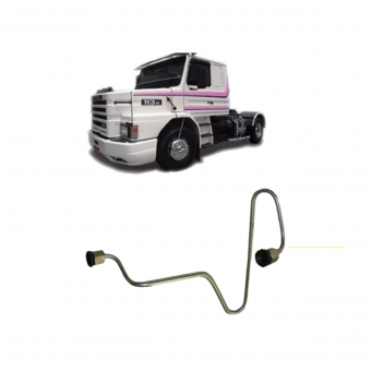 Tubo injetor 2 cilindro - Scania 113     OR- 9994081242 - Código 1387-1-1