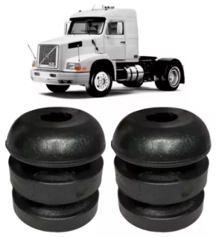 Batente molejo / dianteiro e traseiro - Volvo  B10M / B58 / B7R / NL10 / NL12 / FH / FM / FMX     OR-1506399 - Código 1397-1-1