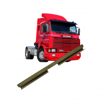 Canaleta vidro porta  / Scania  - Código 1733-1-1