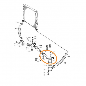 TUBO VALV TERMOST SC 113 FLANGEADO