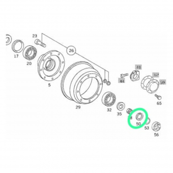 ARR TRAVA SEMI EIXO-DIANT MBB