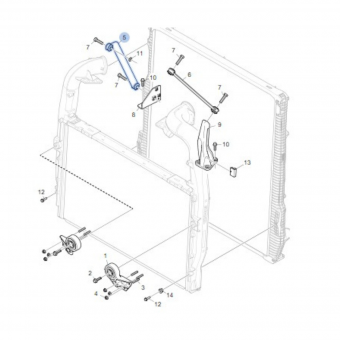 TIRANTE FIXACAO RADIADOR SC S5