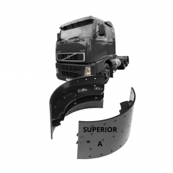 Patim freio traseiro  Superior ( letra A  ) Volvo - Código 3272-1-1