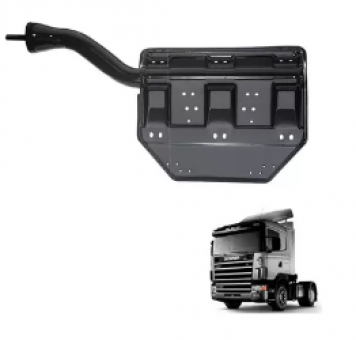 Suporte para-lama / traseiro / lado direito / trucado - Scania  S4  OR-1457888 - Código 3289-1-1
