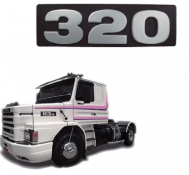 Emblema potência 320 - Scania  113      OR-1347200 - Código 3329-1-1