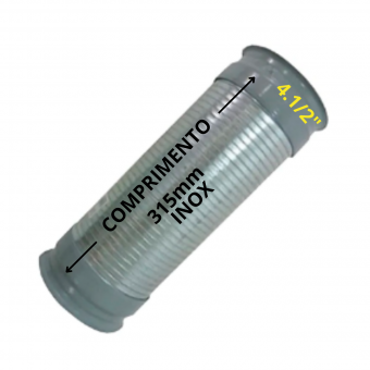 Tubo flexível  intermediário 315 mm ( inox  ) Scania  - Código 3857-1-1