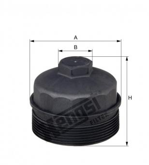 Tampa filtro lubrificação mbb 1622 - om904 - Código 5186-1-1