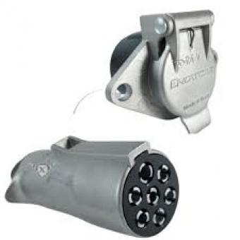 tomada carreta 7 polos aluminio jogo - Código 4345-1-1