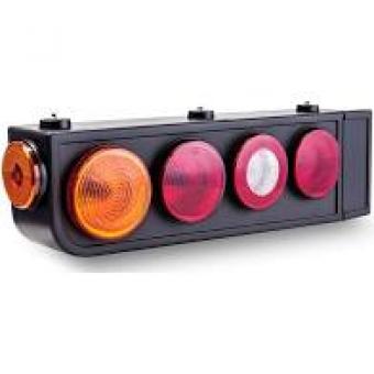 Lanterna carreta - traseiro lado esquerdo / moderno red com aba - Código 5744-1-1