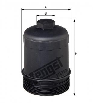 Tampa filtro lubrificaçãombb atego / axor - Código 6391-1-1