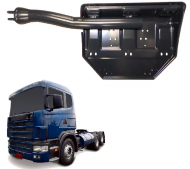 Suporte  para-lama traseiro / dianteiro /  lado direito / curva 35mm - Scania S4  OR-1457922 - Código 5537-1-1