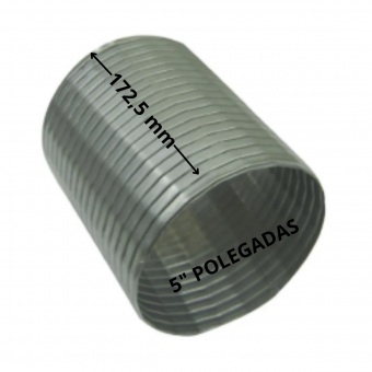 Tubo flexível ( Inox ) escapamento saida silencioso /  Volvo  - Código 6299-1-1