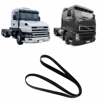 Correia alternador 8PK1535 / Mercedes Benz / Volvo / Scania - REF. 20430611 - Código 6341-1-1
