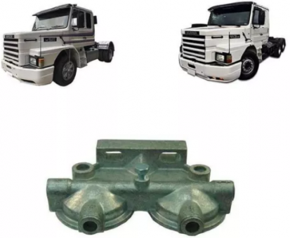 Cabeçote filtro diesel -  Scania 112 /113  OR-525356 - Código 640-1-1