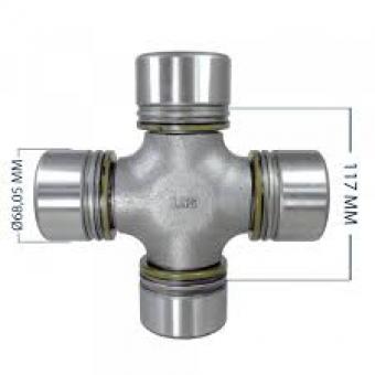 Cruz cardanel mbb axor actros - 4x2 / 6x2 / 6x4 / 8x4 ...11 - blindado - Código 8313-1-1