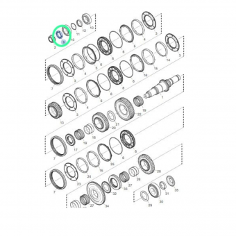 PORCA EIXO PILOTO CAMB GR895/905-SC S5/6