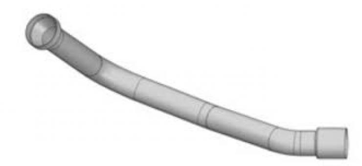 Tubo escapamento saida motor scania t / r 112 - Código 688-1-1