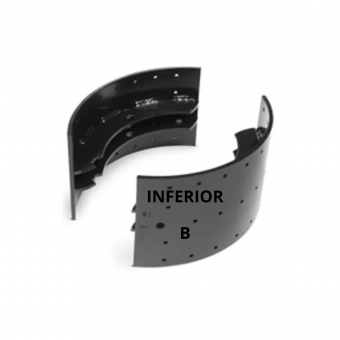 Patim freio traseiro ( Inferior letra B  ) Volvo - Código 6922-1-1