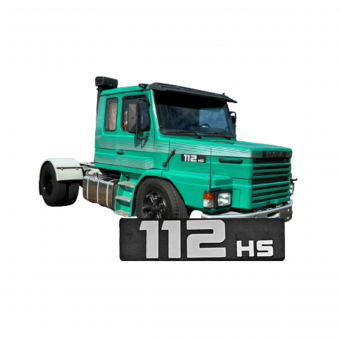 Emblema capô 112HS / Scania - Código 6986-1-1