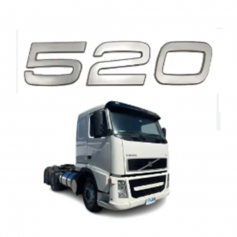 Emblema lateral potência 520. - Código 7525-1-1