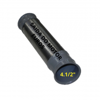 Tubo flexível saida do motor ( Inox ) Scania  - Código 7608-1-1