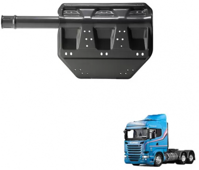 Suporte para-lama / traseiro / lado direito / suspensão ar - Scania  S4   OR-1792686 - Código 7875-1-1