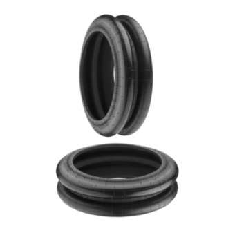 Fole convolutado suspensor eixo ( Encaixe ) diâmetro 380 mm x altura 185 mm  REF. GOODYEAR  8132 / ST4005 - Código 8123-1-1