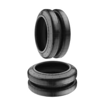 Fole convolutado suspensor eixo diâmetro 336 mm  X  altura 216 mm - carreta / truck ( encaixe )  REF. SILPA  2210200094 / NOMA 9202304 / JOST 100000042893 / 70000268008 / AD001259J00 / 100000000312 / GOODYEAR 8064 / ST4000 - Código 8124-1-1