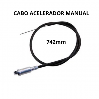Cabo acelerador manual 742mm / Scania - Código 829-1-1