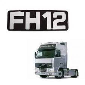Emblema volvo fh 12 - ate 2003 lateral - Código 8396-1-1