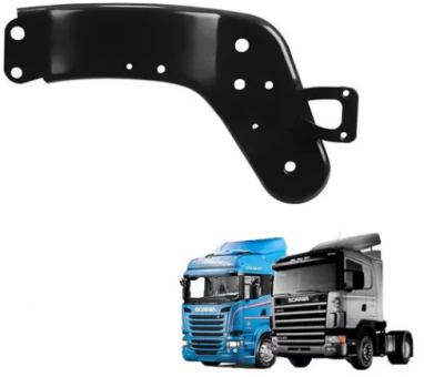 Suporte traseiro cabine  com bexiga / lado esquerdo - Scania S4 / S5     - Código 8753-1-1