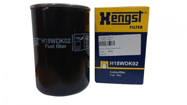 Filtro combustível - Sinotruck   Howo 380  2009..... / Donaldson      Ref.  H18WDK02 - Código 9072-1-1