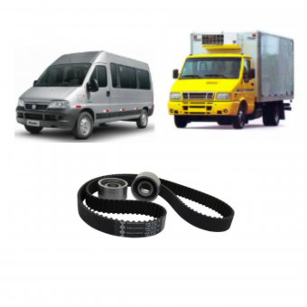 Kit correia dentada 152 dentes  /  Iveco Daily  - REF. 2992484A / 5040199831 / 5042477571 - Código 9155-1-1