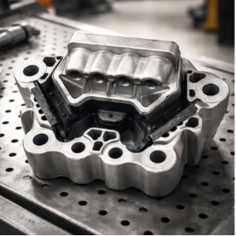 Coxim traseiro do motor para caminhões Scania. - Código 9161-1-1