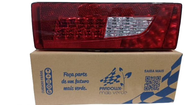 Lanterna traseira / com led / sem vigia / lado direito - Scania S5 / S6 / Vm   Ref. PL14420167 - Código 9530-1-1
