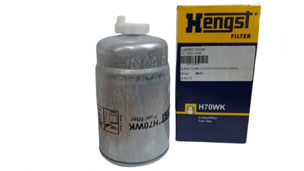 Filtro combustível / Fiat  Ducato / Ford / Volkswagen / Iveco Eurocargo /  Mercedes  Benz  Sprinter / Case  Cummins     Ref. H70WK - Código 9971-1-1